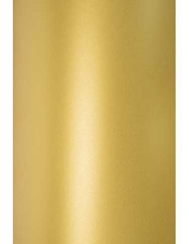 Carta metallizzata perlescente oro 125g Sirio Pearl Aurum - conf. 10 fogli A4