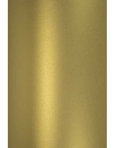 Carta metallizzata perlescente oro 120g Majestic Real Gold - conf. 10 fogli A5