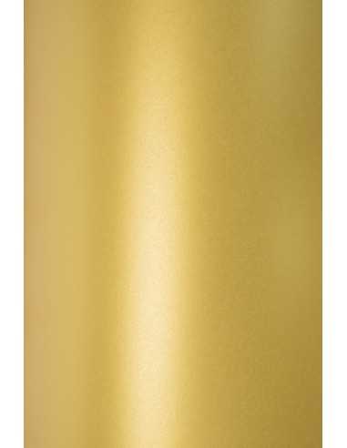 Carta metallizzata perlescente oro 230g Sirio Pearl Aurum - conf. 10 fogli A5