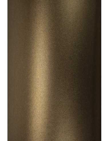 Carta metallizzata perlescente marrone 120g Majestic Medal Bronze (72x102cm)