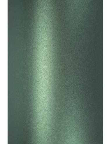 Carta metallizzata perlescente verde scuro 250g Majestic Gardeners Green (72x102cm)