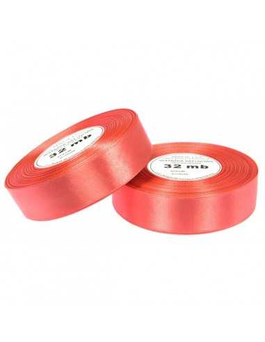 Nastro satin corallo scuro (25mm) 32m