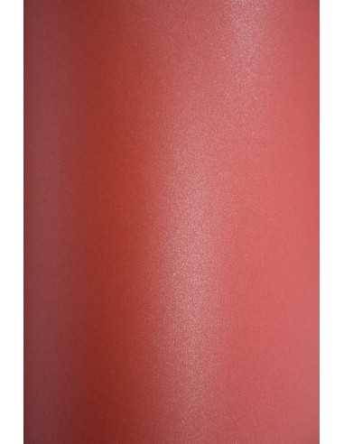 Carta metallizzata perlescente rosso 120g Aster Metallic Ruby (70x100cm)