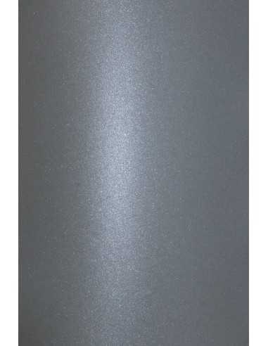 Carta metallizzata perlescente grigio 120g Aster Metallic Grey (70x100cm)