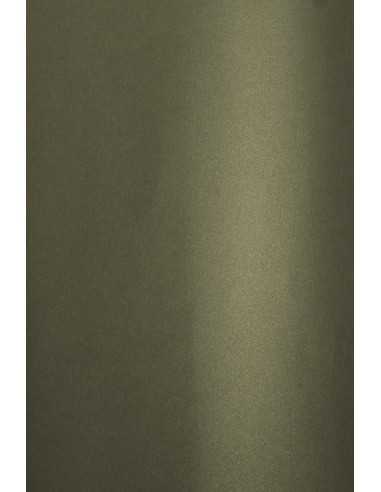 Carta metallizzata perlescente grigio-oro 280g Aster Metallic Grey Gold (70x100cm)