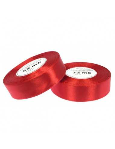 Nastro satin rosso scuro (25mm) 32m