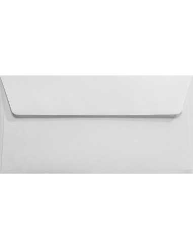 Busta da lettera strutturata righe bianco DL (11x22cm) con strip adesivo Aster Laid White 120g