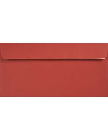 Busta da lettera colorata ecologica rosso DL (11x22cm) con strip adesivo Kreative Ruby 120g