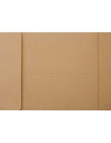 Busta a soffietto marrone C5 (16,2x22,9x2,5cm) con strip adesivo - 50 pezzi