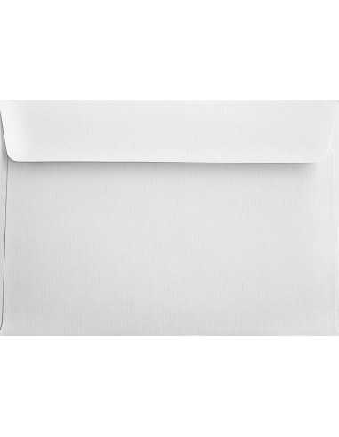 Busta da lettera strutturata righe bianco C5 (16,2x22,9cm) con strip adesivo Aster Laid White 120g