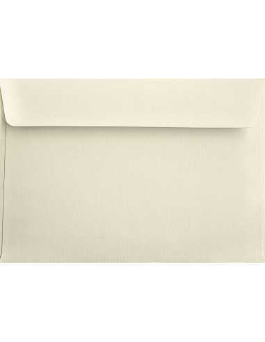 Busta da lettera strutturata righe avorio C5 (16,2x22,9cm) con strip adesivo Aster Laid Ivory 120g