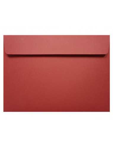 Busta da lettera colorata rosso C5 (16,2x22,9cm) con strip adesivo Design 120g