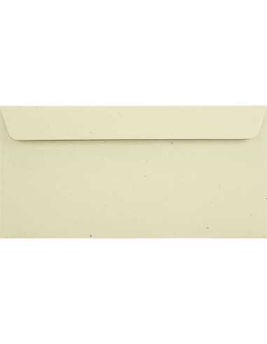 Busta da lettera ecologica marrone chiaro DL (11x22cm) con strip adesivo Flora Tabacco 130g