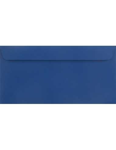 Busta da lettera colorata azzurro scuro DL (11x22cm) con strip adesivo Plike Royal Blue 140g