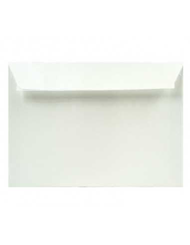 Busta da lettera metallizzata perlescente bianco C5 (16,2x22,9cm) con strip adesivo Galaxy White 110g