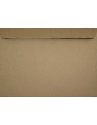 Busta da lettera ecologica marrone C4 (22,9x32,4cm) con strip adesivo EKO Kraft 100g