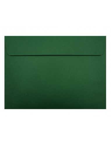 Busta da lettera colorata verde scuro C4 (22,9x32,4cm) con strip adesivo Design 120g