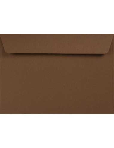 Busta da lettera colorata ecologica marrone C6 (11,4x16,2cm) con strip adesivo Kreative Mocca 120g