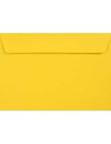 Busta da lettera colorata ecologica giallo C6 (11,4x16,2cm) con strip adesivo Kreative Sun 120g