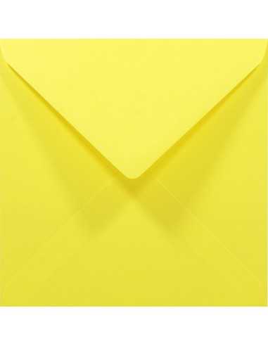 Busta da lettera colorata quadrata giallo scuro (14x14cm) gommata Rainbow 80g