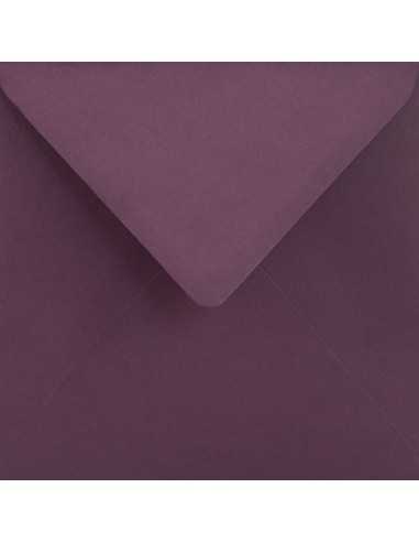 Busta da lettera colorata quadrata viola scuro (15,3x15,3cm) gommata Sirio Color Vino 115g