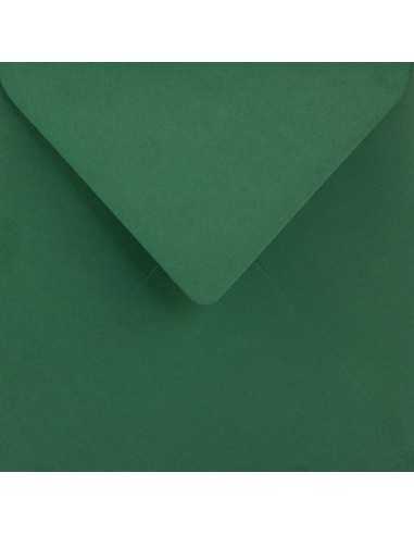 Busta da lettera quadrata verde scuro (15,3x15,3cm) gommata Sirio Color Foglia 115g