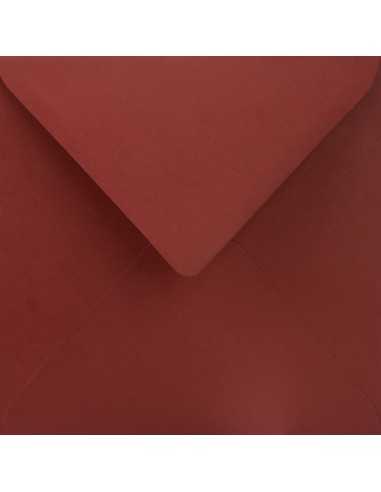 Busta da lettera quadrata bordeaux (15,3x15,3cm) gommata Sirio Color Cherry 115g