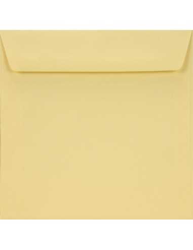 Busta da lettera colorata quadrata crema (15,5x15,5cm) gommata Burano Camoscio 90g