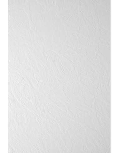 Carta strutturata pelle bianco 246g Elfenbein Leath White (61x86cm)