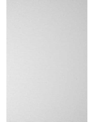 Carta strutturata righe bianco 246g Elfenbein Ribed White (61x86cm)