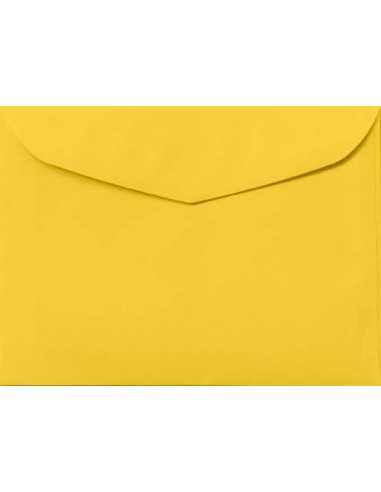 Busta da lettera colorata giallo B6 (12,5x17,5cm) gommata Apla 80g