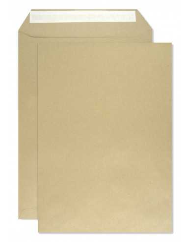 Busta a sacco marrone C4 (22,9x32,4cm) con strip adesivo - 250 pezzi