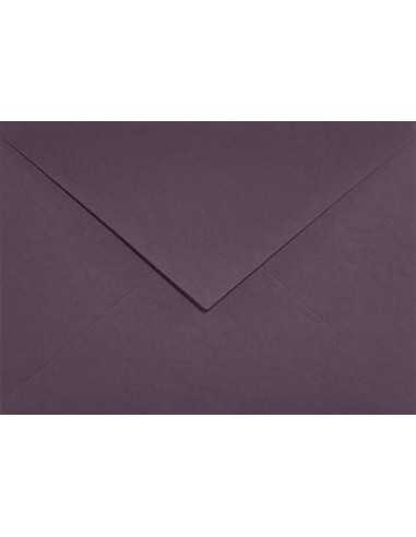 Busta da lettera colorata ecologica viola scuro C6 (11,4x16,2cm) gommata Keaykolour Prune 120g