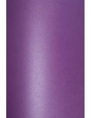 Carta metallizzata perlescente viola 120g Cocktail Purple Rain - conf. 10 fogli A4