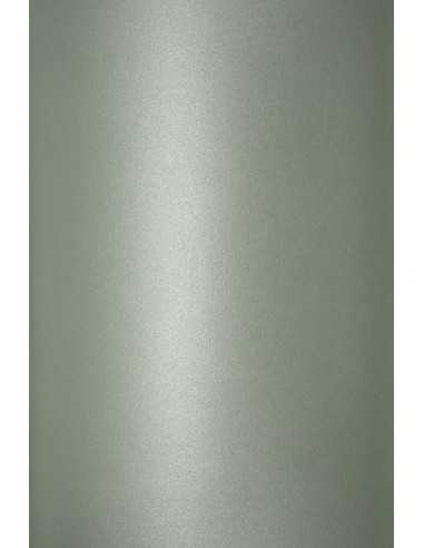 Carta metallizzata perlescente verde scuro 125g Sirio Pearl Sage (72x102cm)