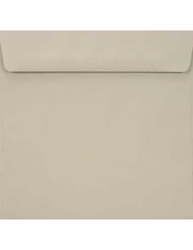 Busta da lettera colorata quadrata grigio chiaro (15,5x15,5cm) con strip adesivo Burano Grigio 90g