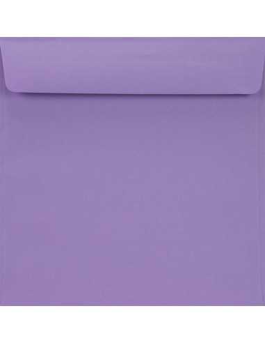 Busta da lettera colorata quadrata viola (15,5x15,5cm) con strip adesivo Burano Violet 90g