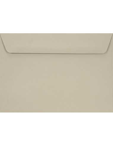 Busta da lettera colorata grigio chiaro C6 (11,4x16,2cm) con strip adesivo Burano Grigio 90g