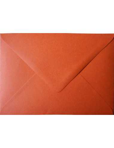 Busta da lettera colorata ecologica rosso B6 (12,5x17,5cm) gommata Materica Terra Rosa 120g