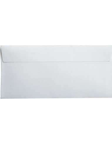 Busta da lettera strutturata righe bianco DL (11x22cm) con strip adesivo Design White 120g