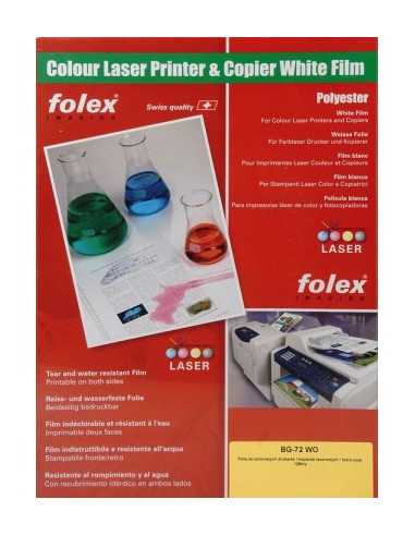 Pellicola per stampanti laser bianco FOLEX BG-72WO - conf. 10 fogli A3