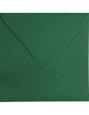 Busta da lettera colorata ecologica quadrata verde scuro (15,3x15,3cm) gommata Kreative Emerald 120g