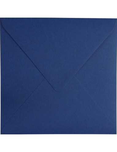 Busta da lettera colorata ecologica quadrata blu (15,3x15,3cm) gommata Keaykolour Royal Blue 120g