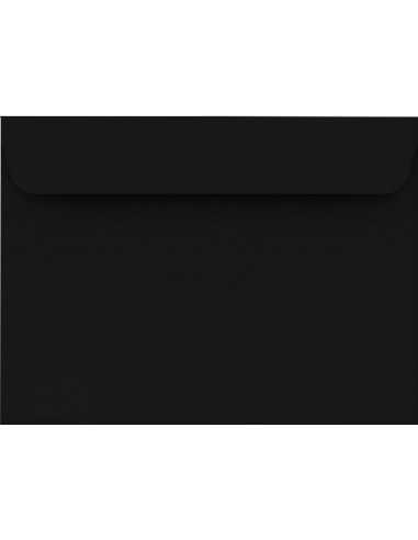 Busta da lettera colorata nero C6 (11,4x16,2cm) con strip adesivo Design 120g