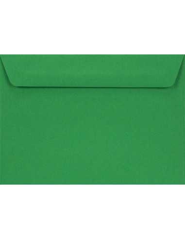 Busta da lettera colorata verde C6 (11,4x16,2cm) con strip adesivo Design 120g