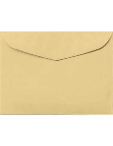 Busta da lettera colorata crema scuro B6 (12,5x17,5cm) gommata Apla 80g