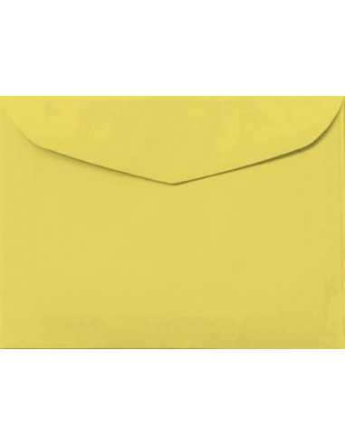 Busta da lettera colorata giallo chiaro B6 (12,5x17,5cm) gommata Apla 80g