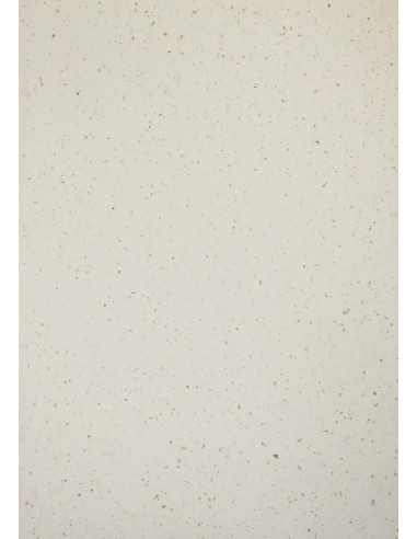 Carta colorata ecologica beige con inclusioni 250g Kaffee (72x102cm)