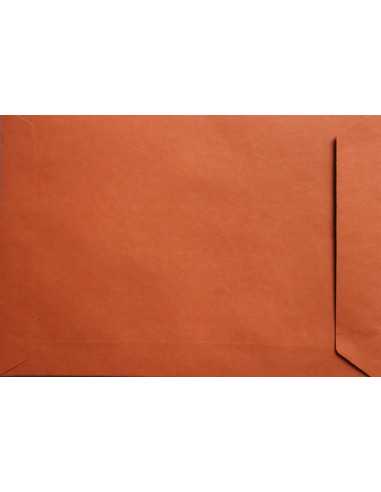 Busta da lettera ecologica arancione C5 (16,2x22,9cm) con strip adesivo Design Eko 110g