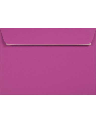 Busta da lettera colorata ecologica rosa scuro C6 (11,4x16,2cm) con strip adesivo Kreative Magenta 120g